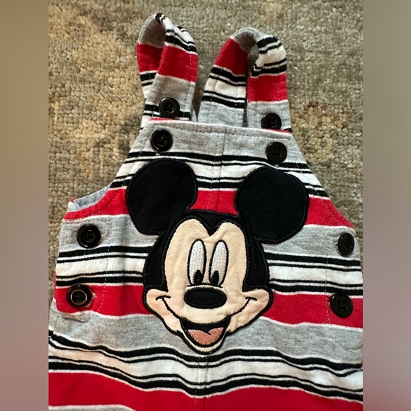 Disney Baby Mickey Mouse Newborn Overall Onesie - Picture 8 of 9
